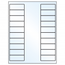 2.625" x 1"  Sheet Label