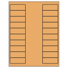 2.625" x 1"  Sheet Label