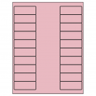 2.625" x 1"  Sheet Label