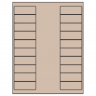 2.625" x 1"  Sheet Label