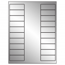 2.625" x 1"  Sheet Label