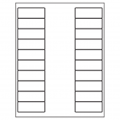 2.625" x 1"  Sheet Label