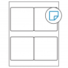 4" x 4"  Sheet Label