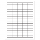 1.5" x 0.5"  Sheet Label