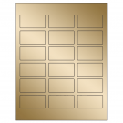 2.375" x 1.25"  Sheet Label