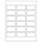 2.375" x 1.25"  Sheet Label