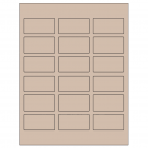 2.375" x 1.25"  Sheet Label