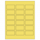 2.375" x 1.25"  Sheet Label