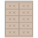 4" x 2"  Sheet Label