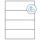 8.5" x 2.75"  Sheet Label