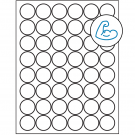1.25" x 1.25"  Sheet Label