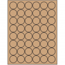 1.25" x 1.25"  Sheet Label