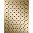 1.25" x 1.25"  Sheet Label