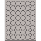 1.25" x 1.25"  Sheet Label