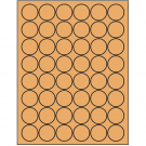 1.25" x 1.25"  Sheet Label