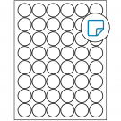 1.25" x 1.25"  Sheet Label