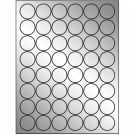 1.25" x 1.25"  Sheet Label