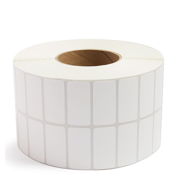 2" x 1" (2-Up) Thermal Transfer Labels - 3" Core
