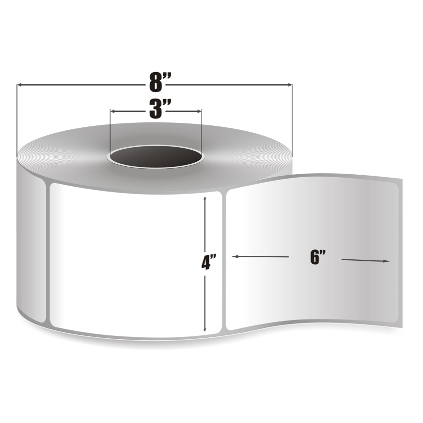 4x6 Thermal Transfer Labels - 3" Core - Lowest Prices Online