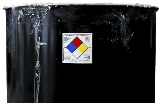 White Vinyl Drum Sheet Labels