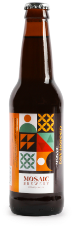 labeled bottle of Mosaic Brewery beer