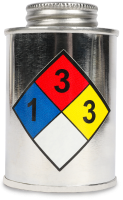 a small metal canister with an NFPA label