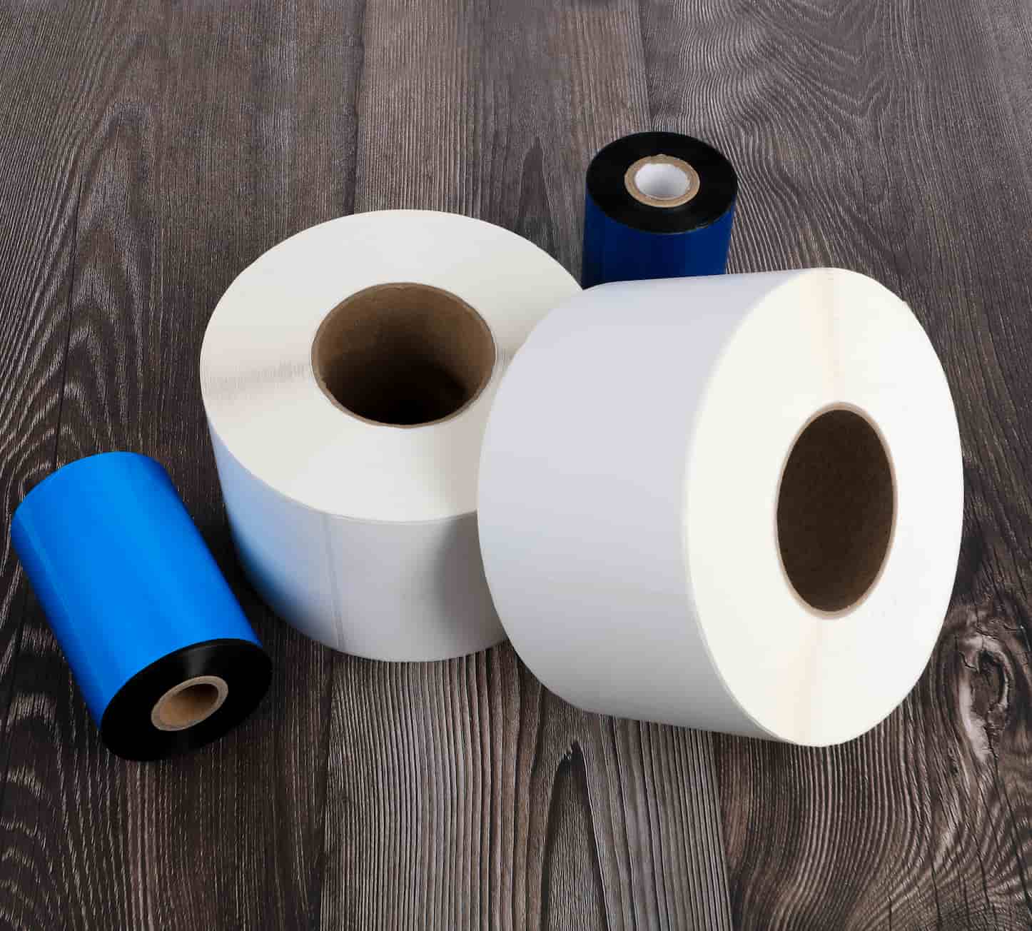 3 1 in. core rolls in a pile