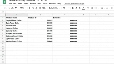 How to Create a Barcode In Google Sheets & Microsoft Excel