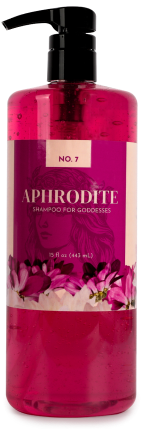 a bottle of shampoo called Aphrodite