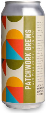 labeled can of pear cider