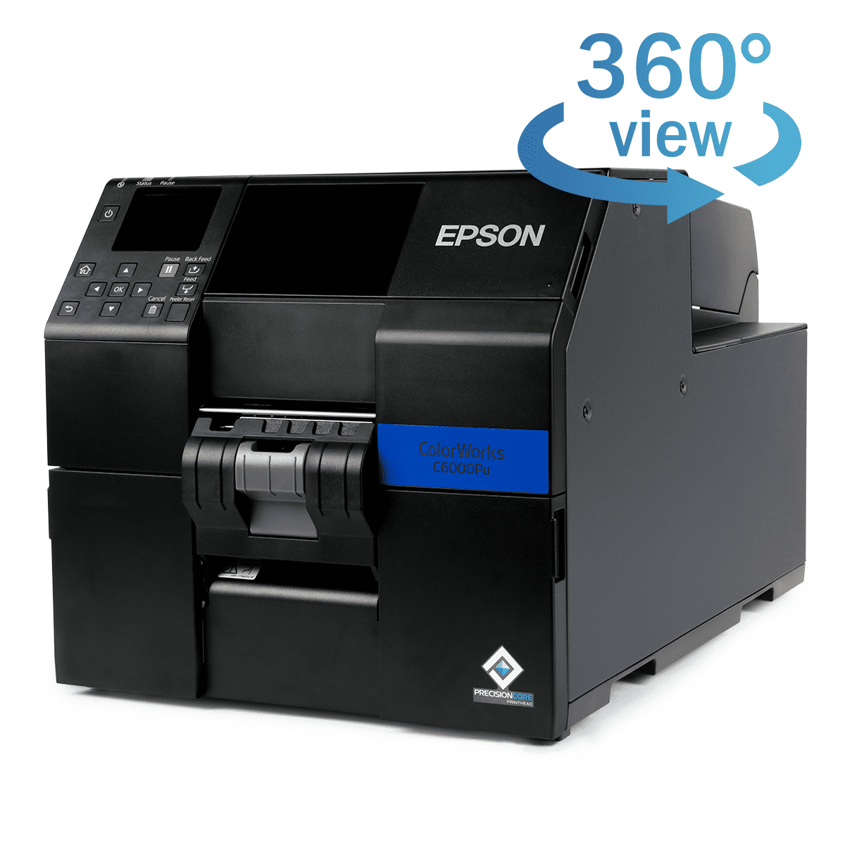 Epson ColorWorks&reg; CW-C6000P Color Inkjet Label Printer with Peel-and-Present (Matte)