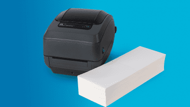 How To Load Fanfold Labels into a Zebra GK420T