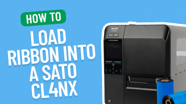 How to load a ribbon into a Sato CL4NX