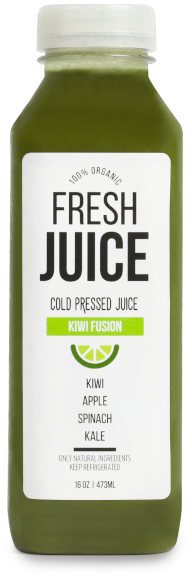 a labeled bottle of juice