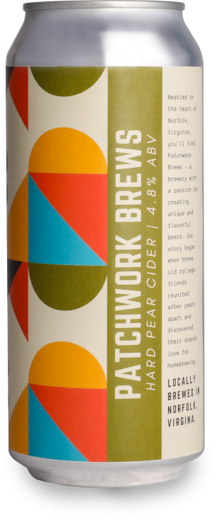 labeled can of pear cider