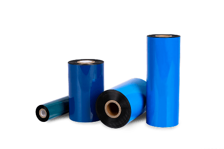 several wax resin ribbons