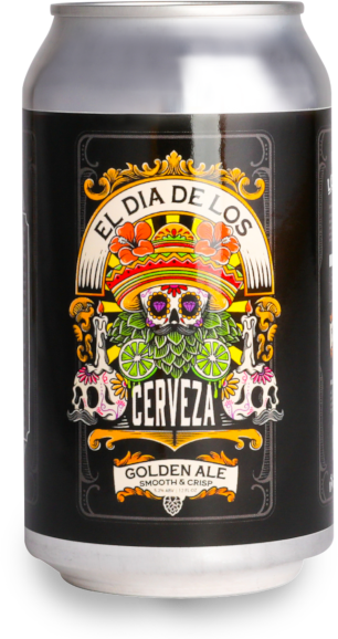 labeled can of golden ale