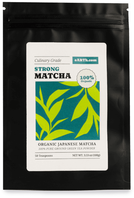 a packet of matcha