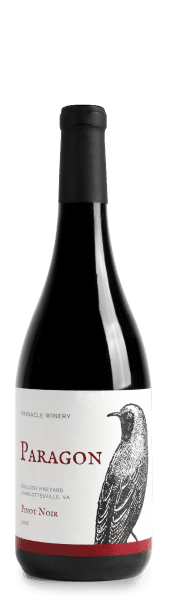 labeled bottle of pinot noir