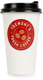 a labeled coffee to-go cup