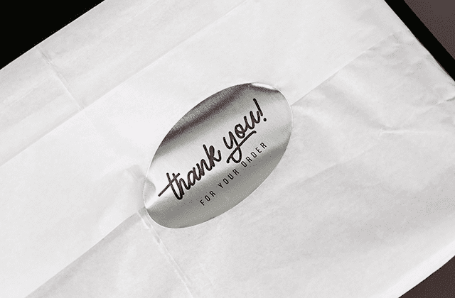 Silver Foil Sheet Labels