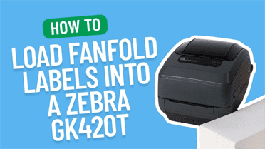 How to Load Fanfold Labels into a Zebra GK420T