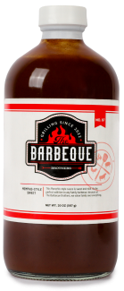 a bottle of Barbeque Brothers bbq sauce