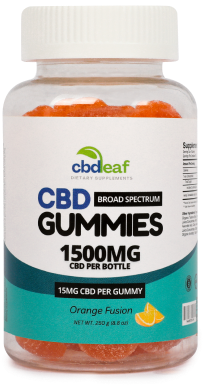 a bottle of CBD gummies