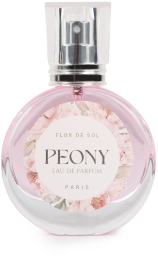 a bottle of peony eau de parfum