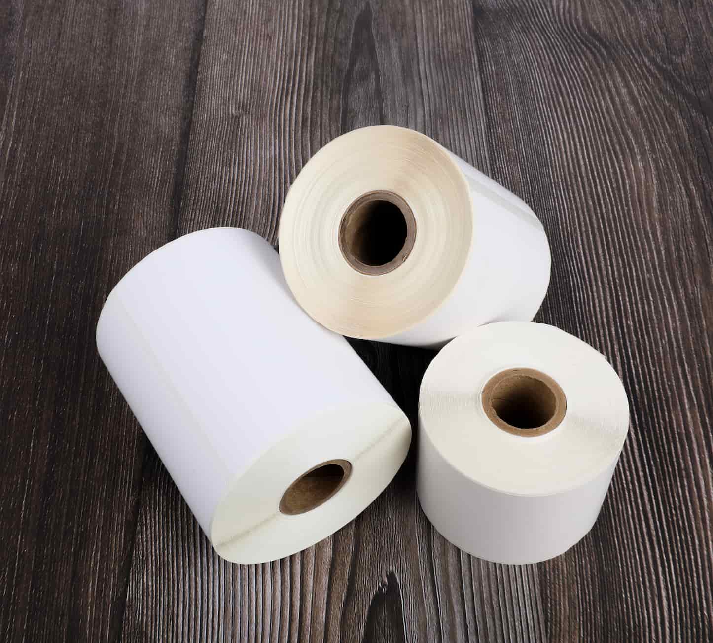 3 1 in. core rolls in a pile