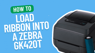 How to load a ribbon into a Zebra GK420T