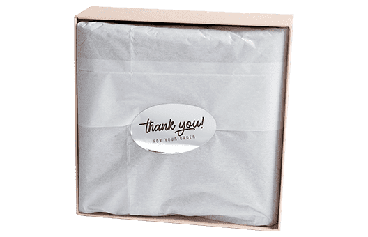 Silver Foil Sheet Labels