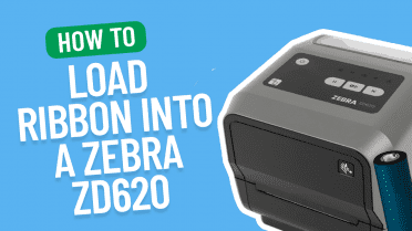 How to load a ribbon into a Zebra ZD620