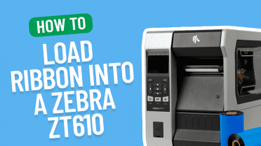 How to load fanfold labels into a Zebra ZT610